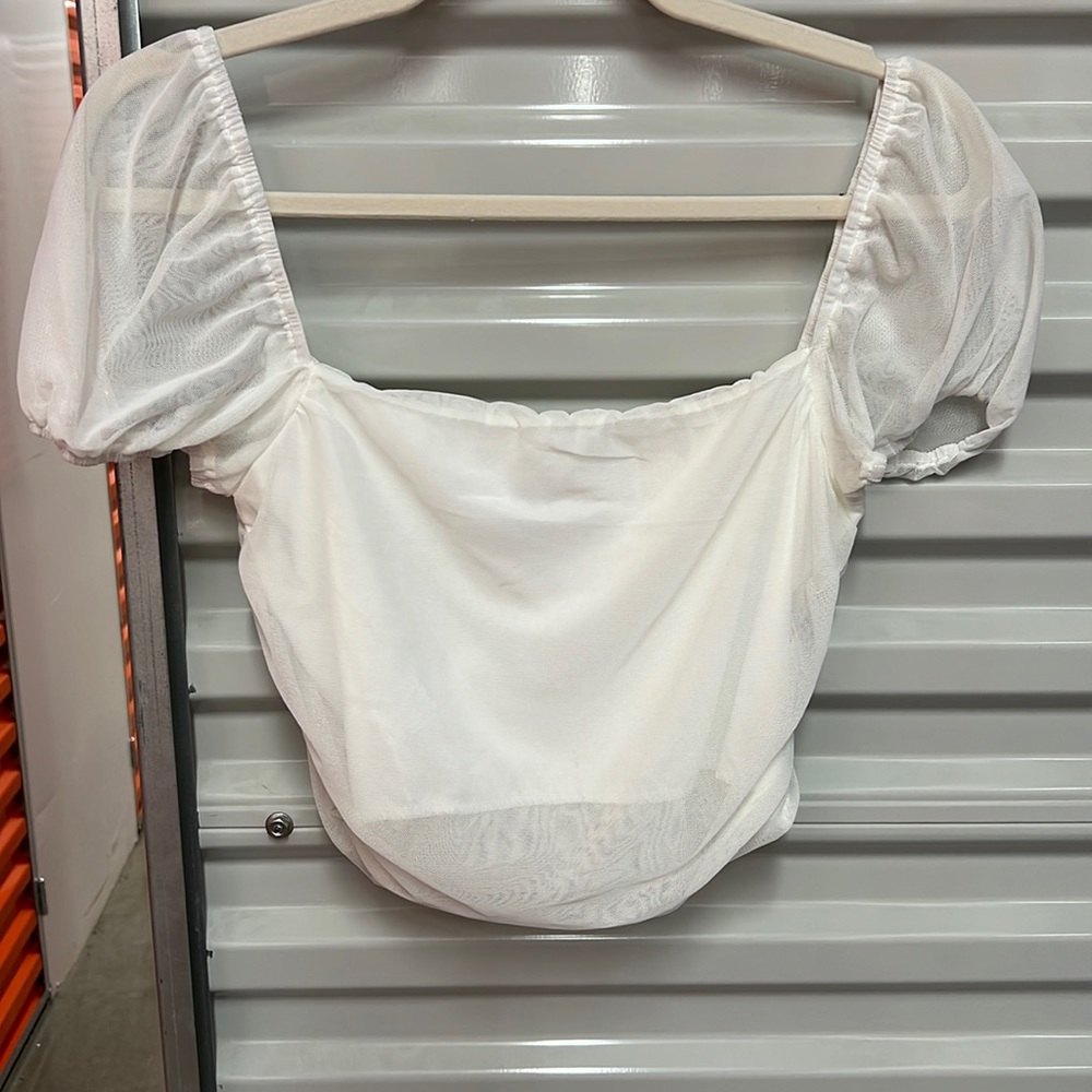 Princess Polly; Mesh Top With Under Lining